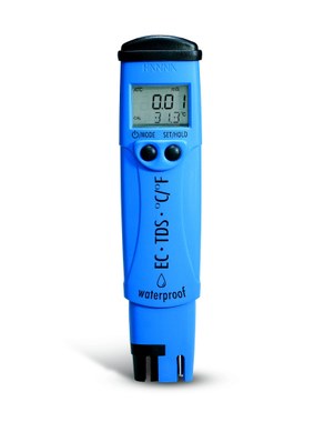 Medidor de Conductividad de bolsillo o Tester CE/TDS/Cº/ºF con sonda reemplazable, HI-98311 y HI-98312 Dist 5 y Dist 6 waterproof Conductivity meters 