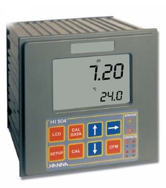HI-504 Series pH/ORP Controller with Tele-Control and Sensor Check ph meters 