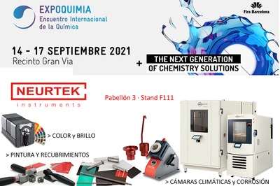 NEURTEK at Expoquimia with the latest innovations in quality control instruments