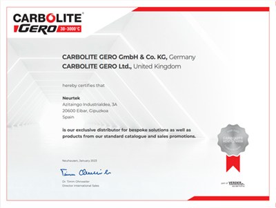 Certificado Distribuidor Carbolite-Gero