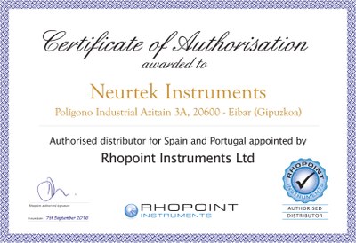 Certificado Rhopoint Neurtek