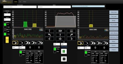 Pantalla Laserlux FM Pantalla de resultados de medicion de Laserlux FM