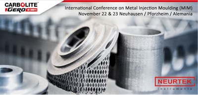 Conferencia Internacional sobre MIM, Moldeo por Inyección de Metales, el 22 y 23 Noviembre.