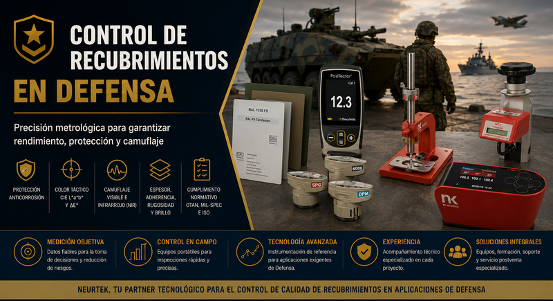 Control de recubrimientos en Defensa: una cuestión de rendimiento, protección y cumplimiento normativo