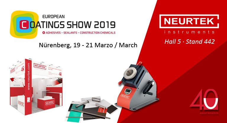NEURTEK desembarca en la European Coating Show 2019