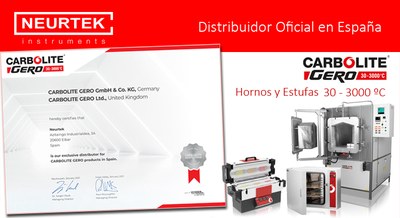 NEURTEK, distribuidor exclusivo de Carbolite-Gero en España.