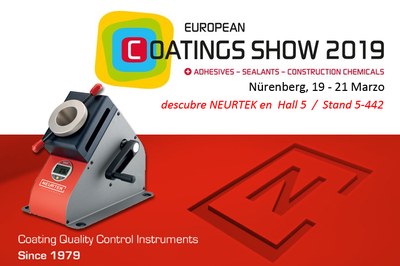 NEURTEK expondrá en la European Coating Show 2019