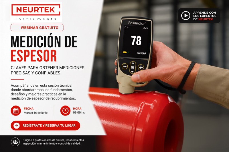 Neurtek organiza un webinar técnico sobre medición de espesor para mejorar la precisión en recubrimientos
