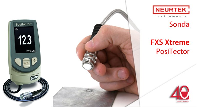 Nueva sonda FXS EXTREME, medición de espesor en superficies calientes
