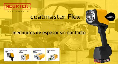 Nuevo coatmaster FLEX, medidor de espesor de recubrimientos sin contacto. 