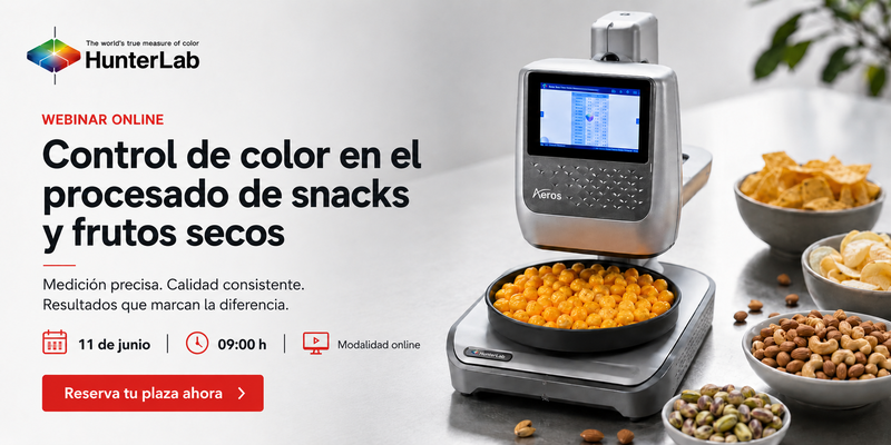 Webinar gratuito: Medición del color en el procesado de snacks
