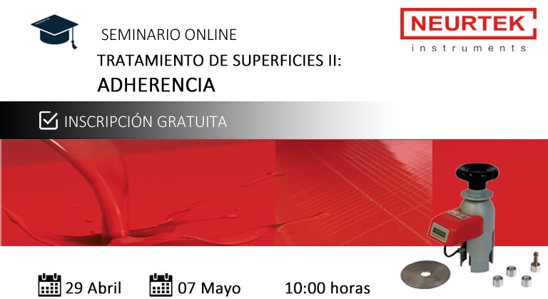 Webinar Gratuito. Tratamiento de Superficies II: Adherencia