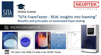 Webinar SITA FoamTester, una visión real de la formación de espuma.