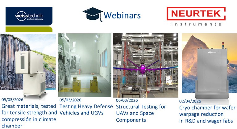 Weiss Technik organiza una serie de webinars técnicos sobre simulación ambiental para los sectores defensa, aeroespacial y semiconductores